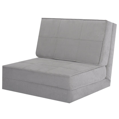 Convertible Lounger Folding Sofa Sleeper Bed, Gray Floor Chairs at Gallery Canada