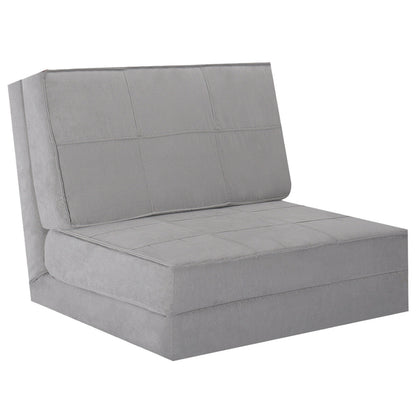 Convertible Lounger Folding Sofa Sleeper Bed, Gray Floor Chairs at Gallery Canada