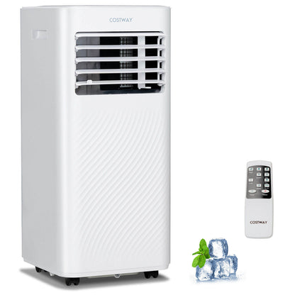 10000 BTU 4-in-1 Portable Air Conditioner with Dehumidifier and Sleep Mode, White Portable Air Conditioners White at Gallery Canada