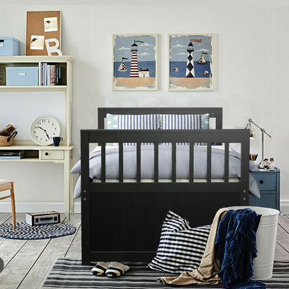 Twin Captain’s Bed with Trundle Bed with 3 Storage Drawers, Dark Brown Trundle Bed Frame at Gallery Canada
