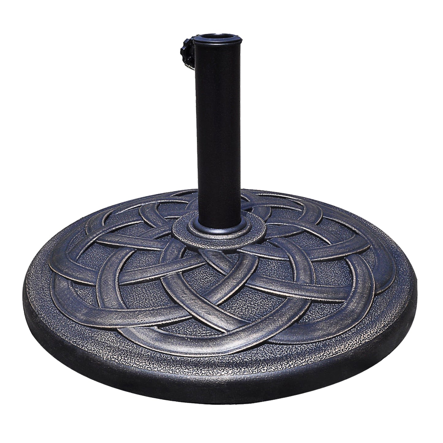 22 Inch Heavy Duty Round Umbrella Base Stand, Bronze Outdoor Umbrella Bases at Gallery Canada