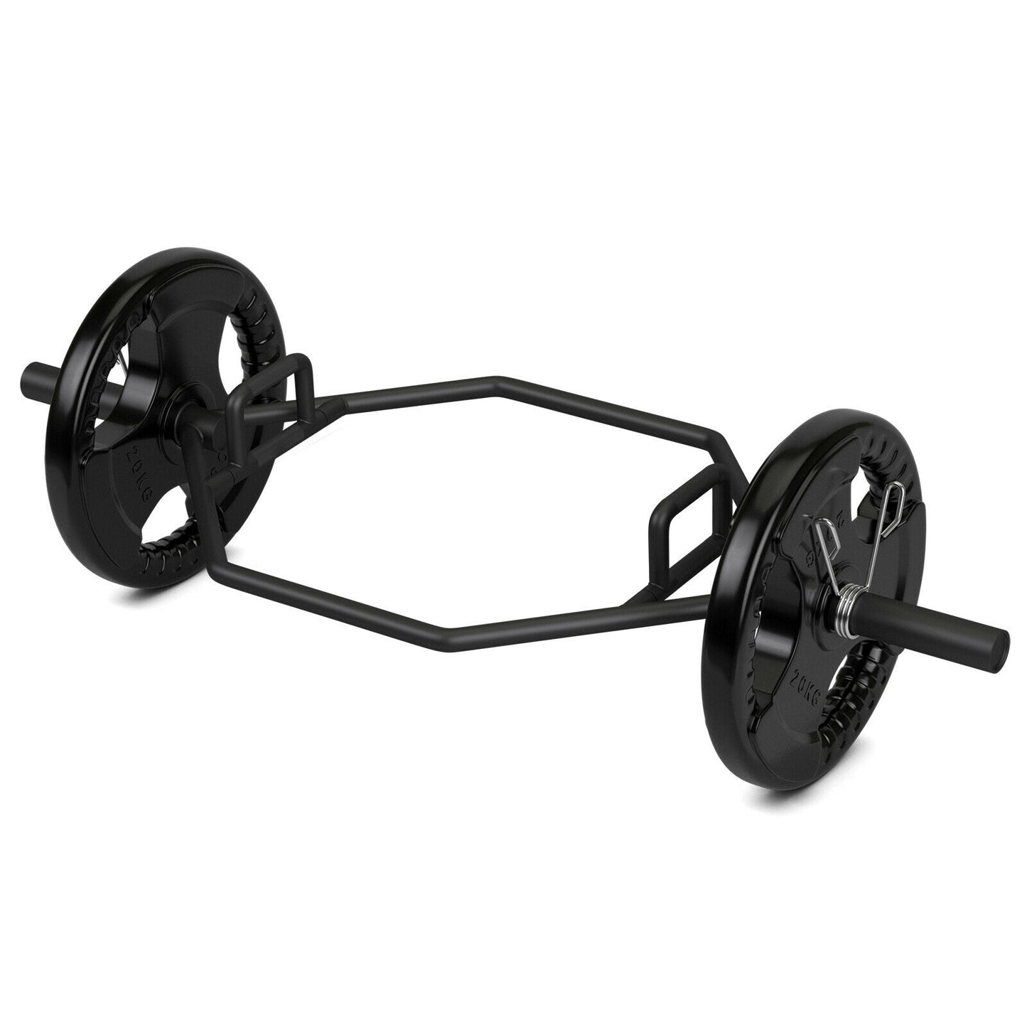 56 Inch Olympic Hexagon Deadlift Trap Bar, Black Benches Racks & Bars at Gallery Canada
