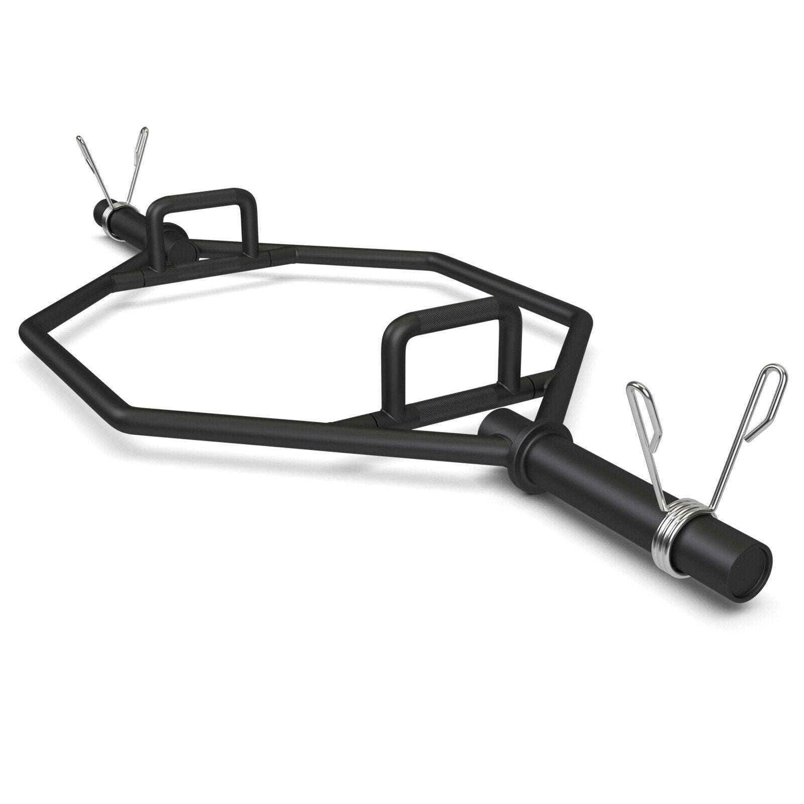 56 Inch Olympic Hexagon Deadlift Trap Bar with Folding Grips Powerlifting, Black Benches Racks & Bars at Gallery Canada