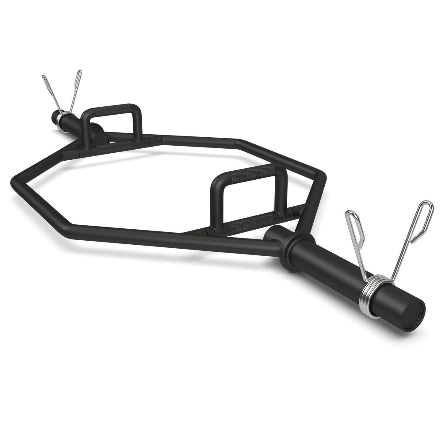 56 Inch Olympic Hexagon Deadlift Trap Bar with Folding Grips Powerlifting, Black Benches Racks & Bars at Gallery Canada