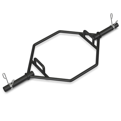 56 Inch Olympic Hexagon Deadlift Trap Bar with Folding Grips Powerlifting, Black Benches Racks & Bars at Gallery Canada