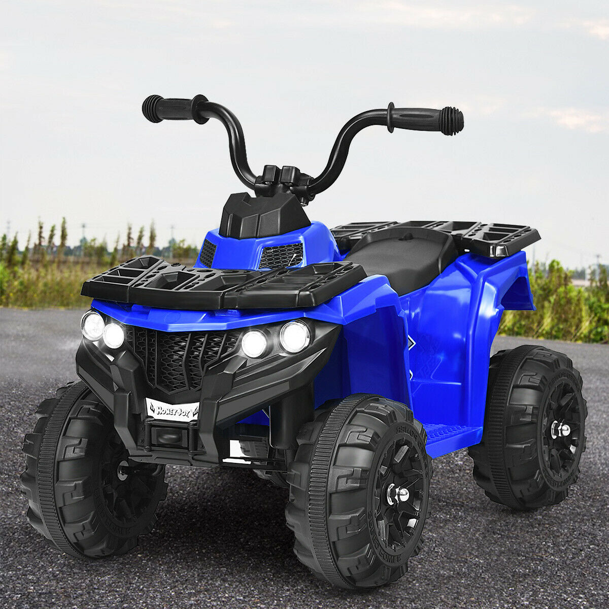 6V Battery Powered Kids Electric Ride on ATV, Blue Powered Ride On Toys at Gallery Canada