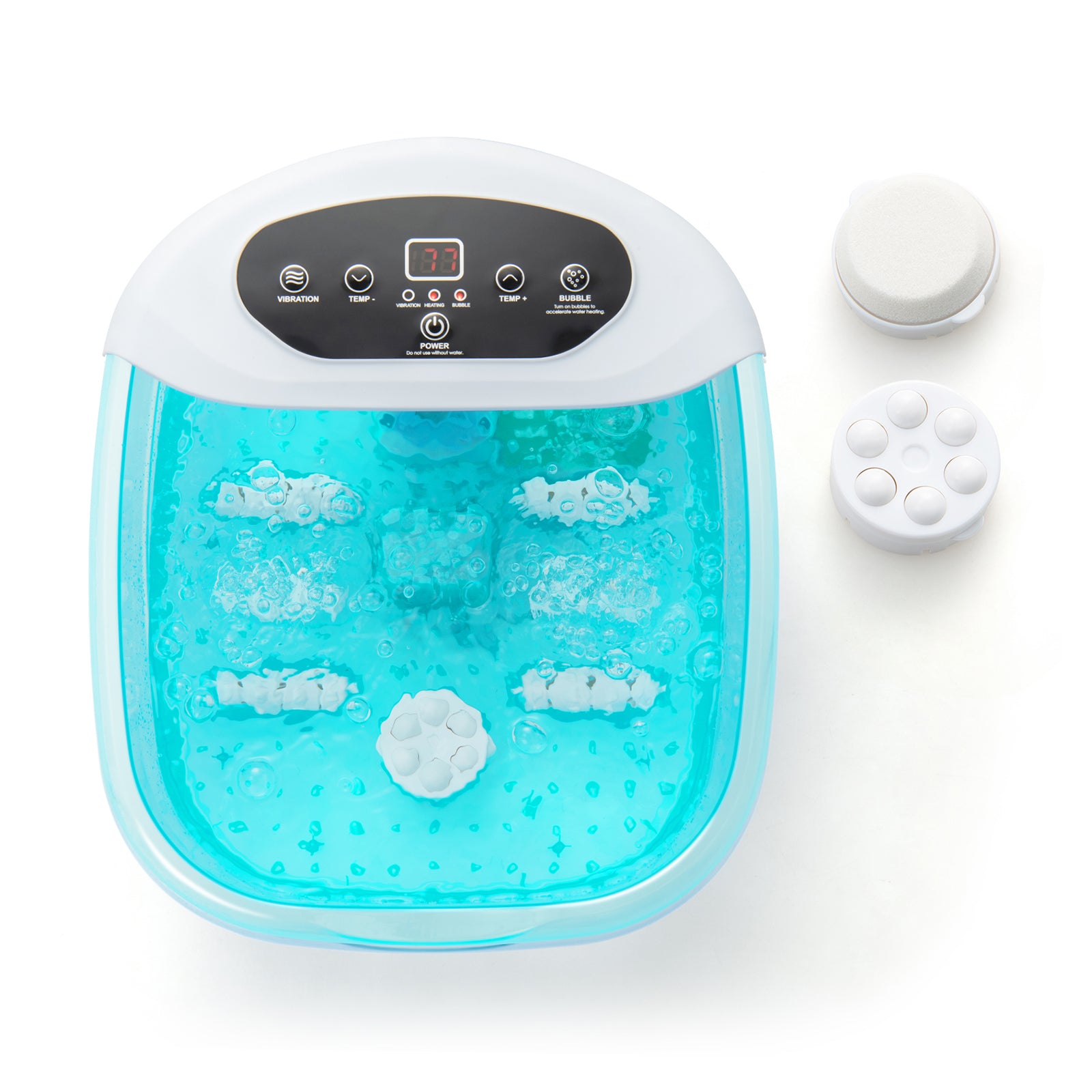 Foot Spa Massager Tub with Removable Pedicure Stone and Massage Beads, Turquoise Foot Massager at Gallery Canada