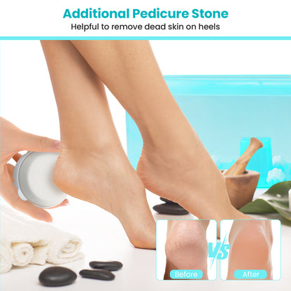 Foot Spa Massager Tub with Removable Pedicure Stone and Massage Beads, Turquoise Foot Massager at Gallery Canada