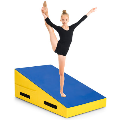 Incline Wedge Ramp Gymnastics Mat, Blue - Gallery Canada