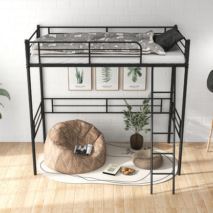 Metal Loft Twin Bed Frame, Black Bunk Bed Frame at Gallery Canada