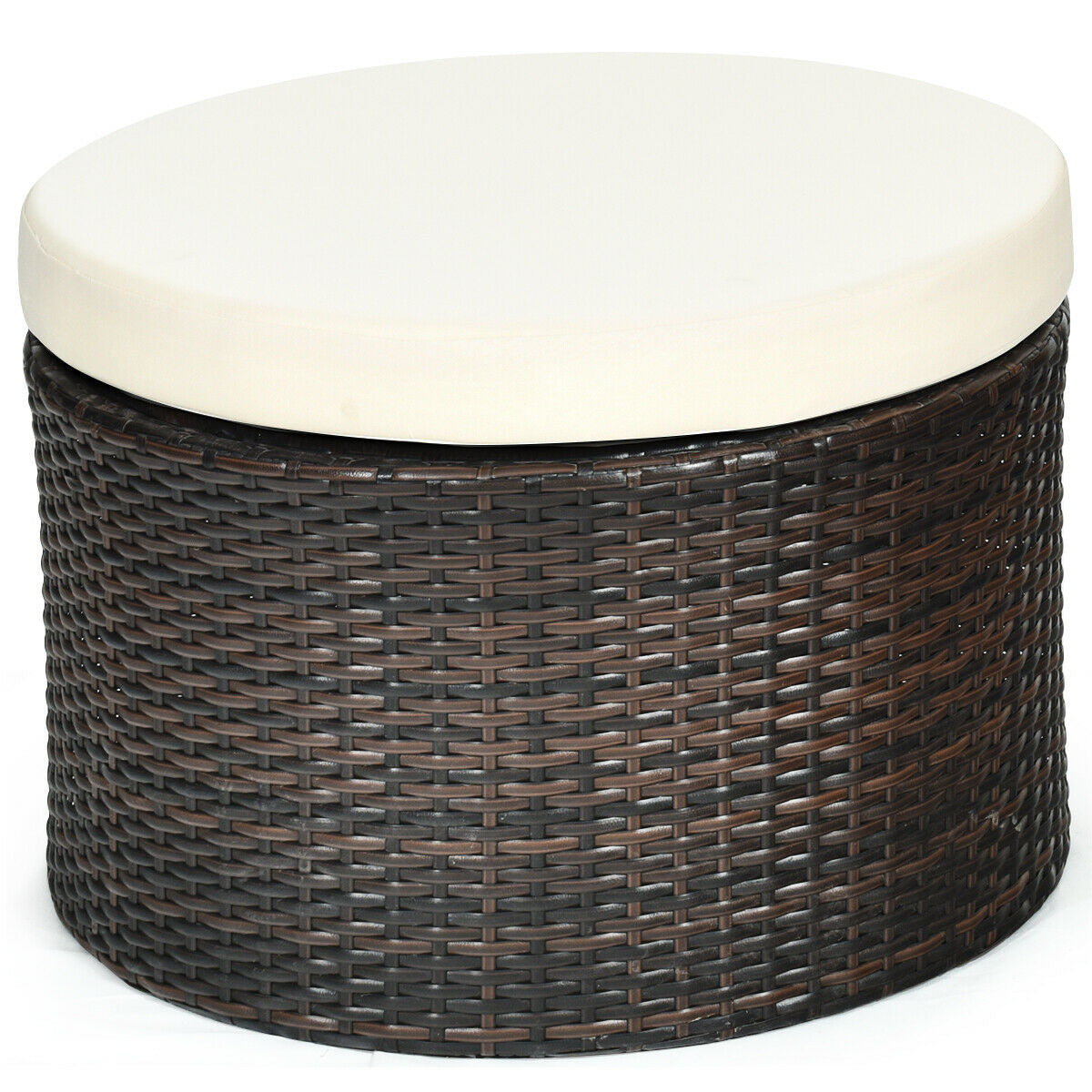 Patio Round Daybed Rattan Furniture Sets with Canopy, White Patio Furniture Sets at Gallery Canada