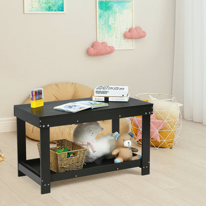 Multifunctional Wood Kids Activity Play Table, Dark Brown Kids Table & Chair Sets at Gallery Canada