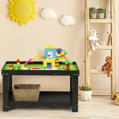Multifunctional Wood Kids Activity Play Table, Dark Brown Kids Table & Chair Sets at Gallery Canada