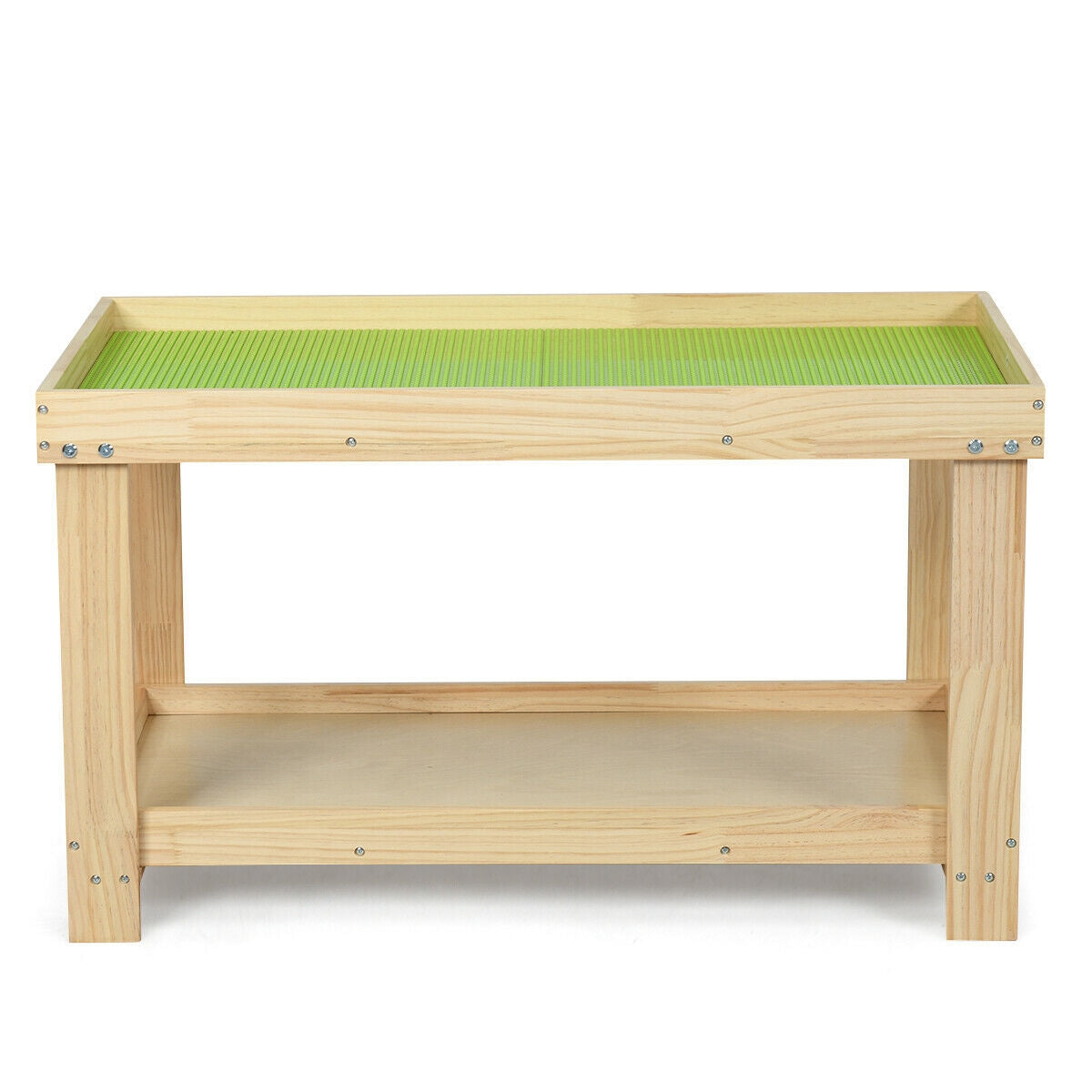 Solid Multifunctional Wood Kids Activity Play Table, Natural Kids Table & Chair Sets at Gallery Canada
