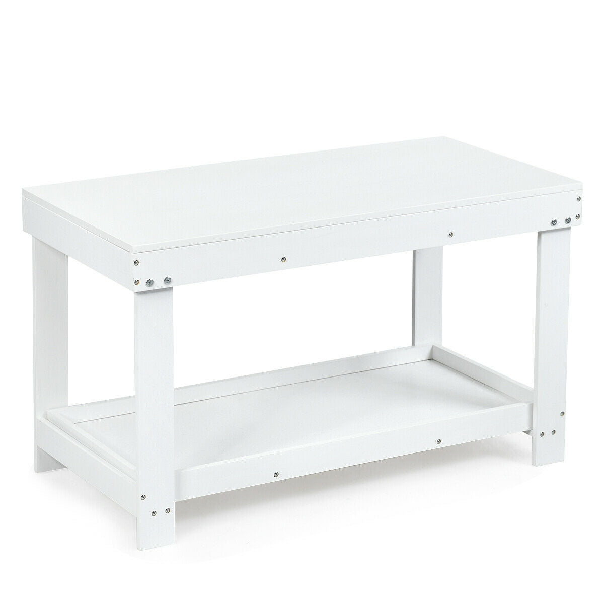 Solid Multifunctional Wood Kids Activity Play Table, White Kids Table & Chair Sets at Gallery Canada