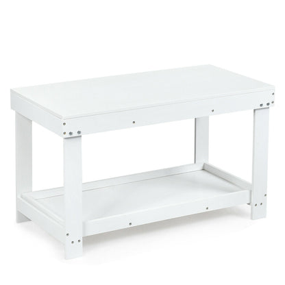 Solid Multifunctional Wood Kids Activity Play Table, White Kids Table & Chair Sets at Gallery Canada