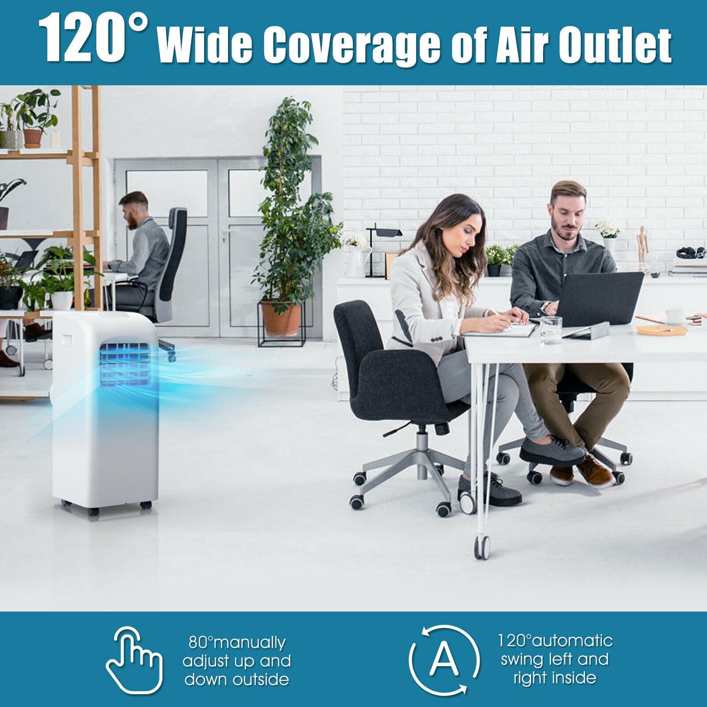 8000 BTU(Ashrae) Portable Air Conditioner with Dehumidifier Function Portable Air Conditioners at Gallery Canada