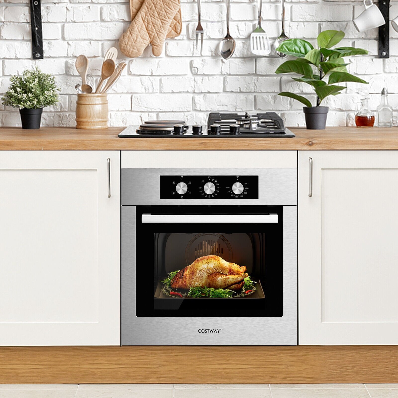 24 Inch Single Wall Oven 2.47Cu.ft with 5 Cooking Modes at Gallery Canada