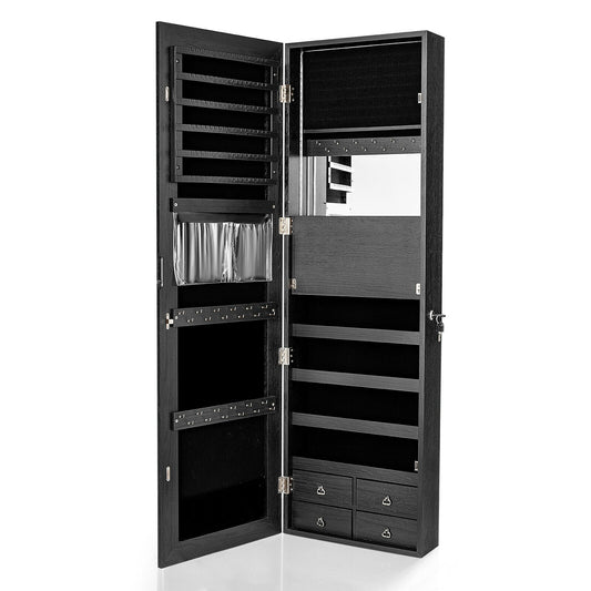 Multipurpose Storage Cabinet, 4 Drawers, Black Jewelry Armoires Black at Gallery Canada