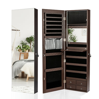 Multipurpose Storage Cabinet with 4 Drawers, Brown Jewelry Armoires at Gallery Canada