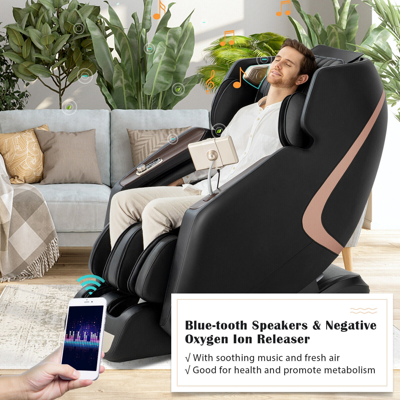 Enjoyment 13 - 3D SL-Track Full Body Zero Gravity Massage Chair with Thai Stretch - Gallery View 2 of 10