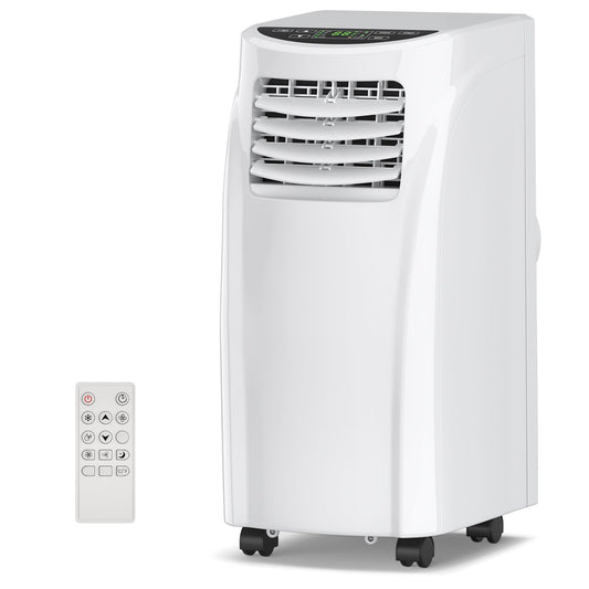 8000 BTU Portable Air Conditioner with Sleep Mode and Dehumidifier Function, White - Gallery Canada