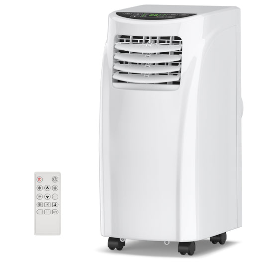 8000 BTU Portable Air Conditioner with Dehumidifier Function and Sleep Mode, White Portable Air Conditioners White at Gallery Canada