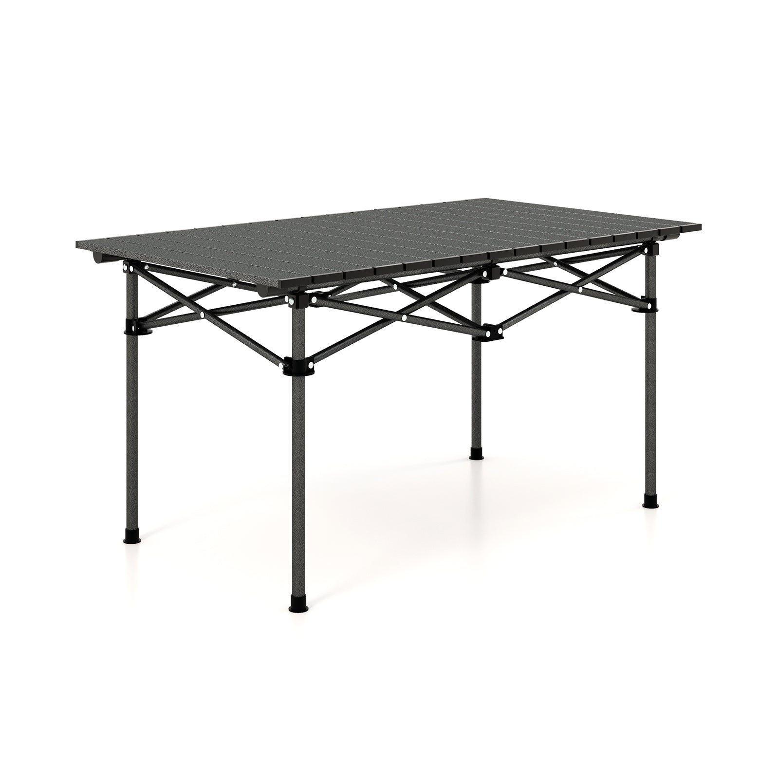 Aluminum Camping Table for 4-6 People with Carry Bag, Black Camping Furniture Black at Gallery Canada