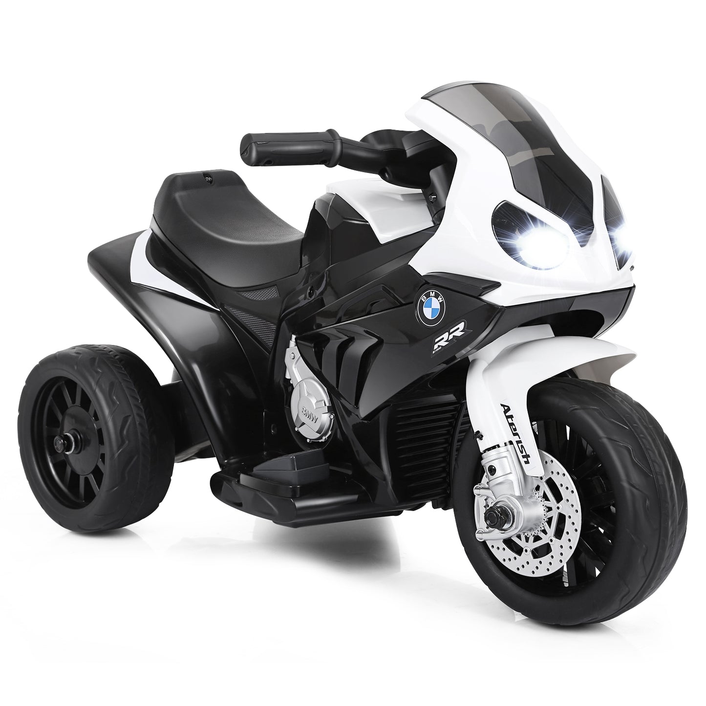 6V Kids 3 Wheel Electric Motorcycle, Black Powered Ride On Toys at Gallery Canada
