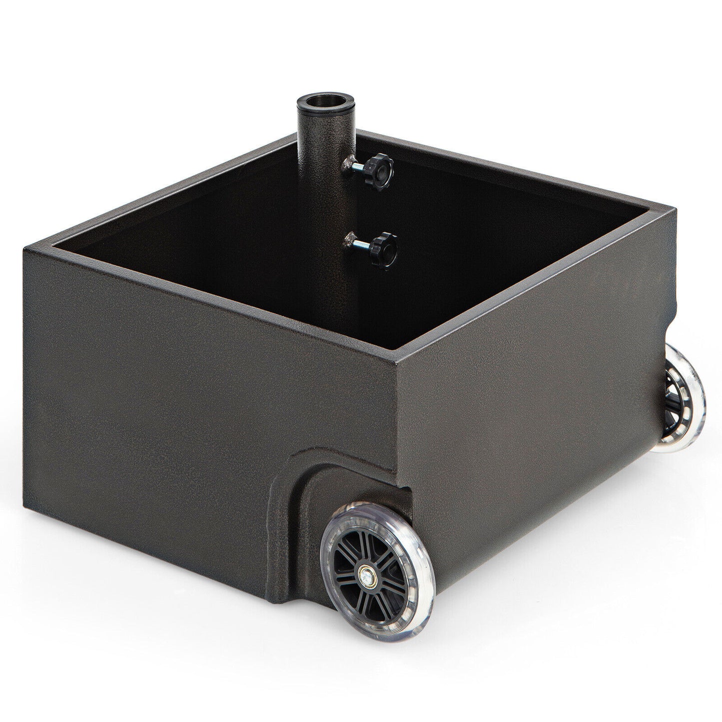 150 Pounds Patio Umbrella Base, Black Outdoor Umbrella Bases Black at Gallery Canada