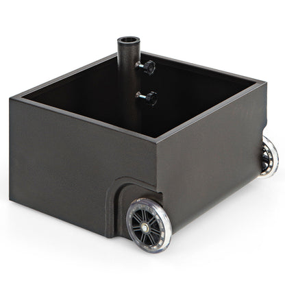 150 Pounds Patio Umbrella Base, Black Outdoor Umbrella Bases Black at Gallery Canada