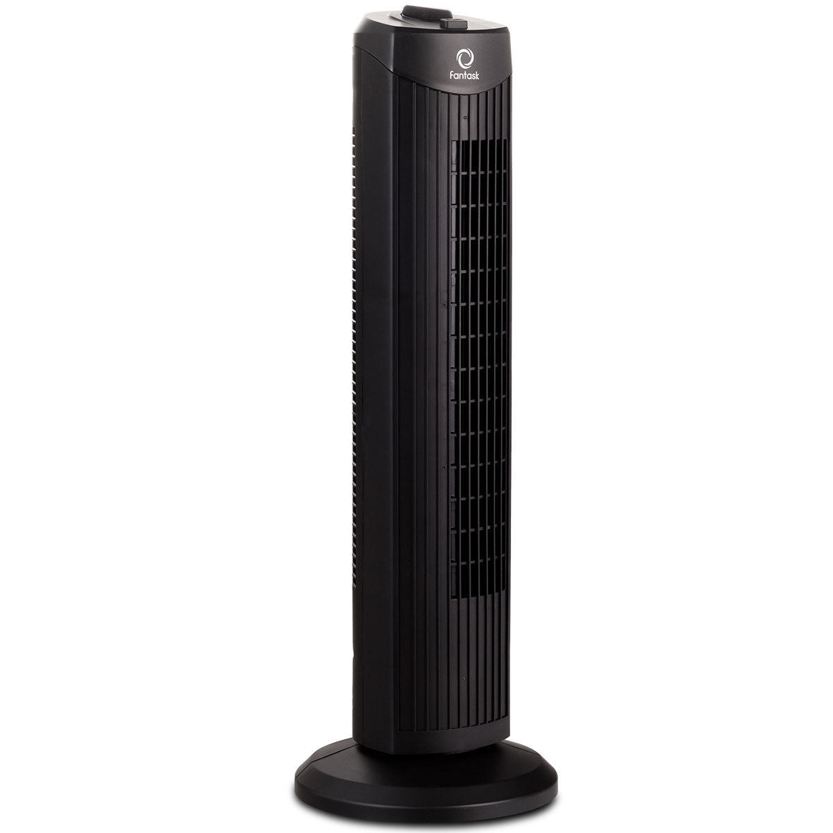 35W 28 Inch Bladeless Oscillating Tower Fan, Black