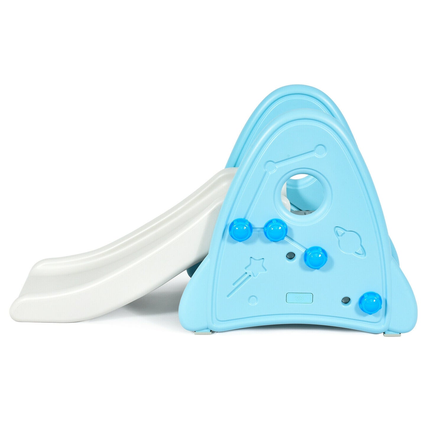 Freestanding Baby Slide Indoor First Play Climber Slide Set for Boys Girls, Blue Climbers & Slides at Gallery Canada