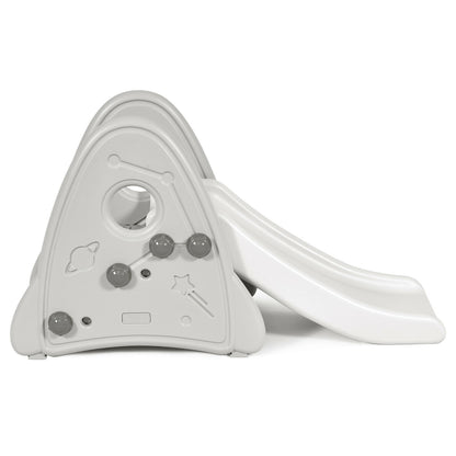 Freestanding Baby Slide Indoor First Play Climber Slide Set for Boys Girls, Gray Climbers & Slides at Gallery Canada