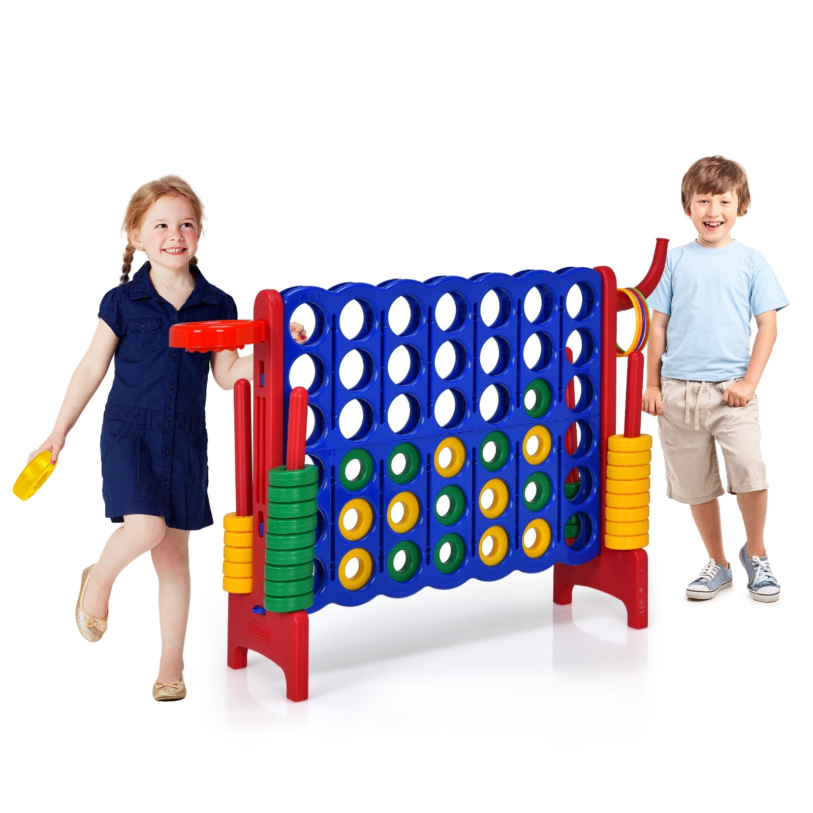2.5ft Giant 4-To-Score Game Set, Red Lawn Games Red at Gallery Canada