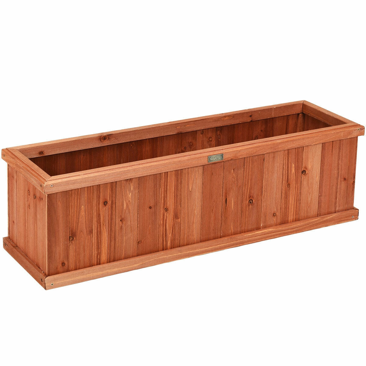 Wooden Decorative Planter Box, Brown Raised Garden Beds Brown at Gallery Canada