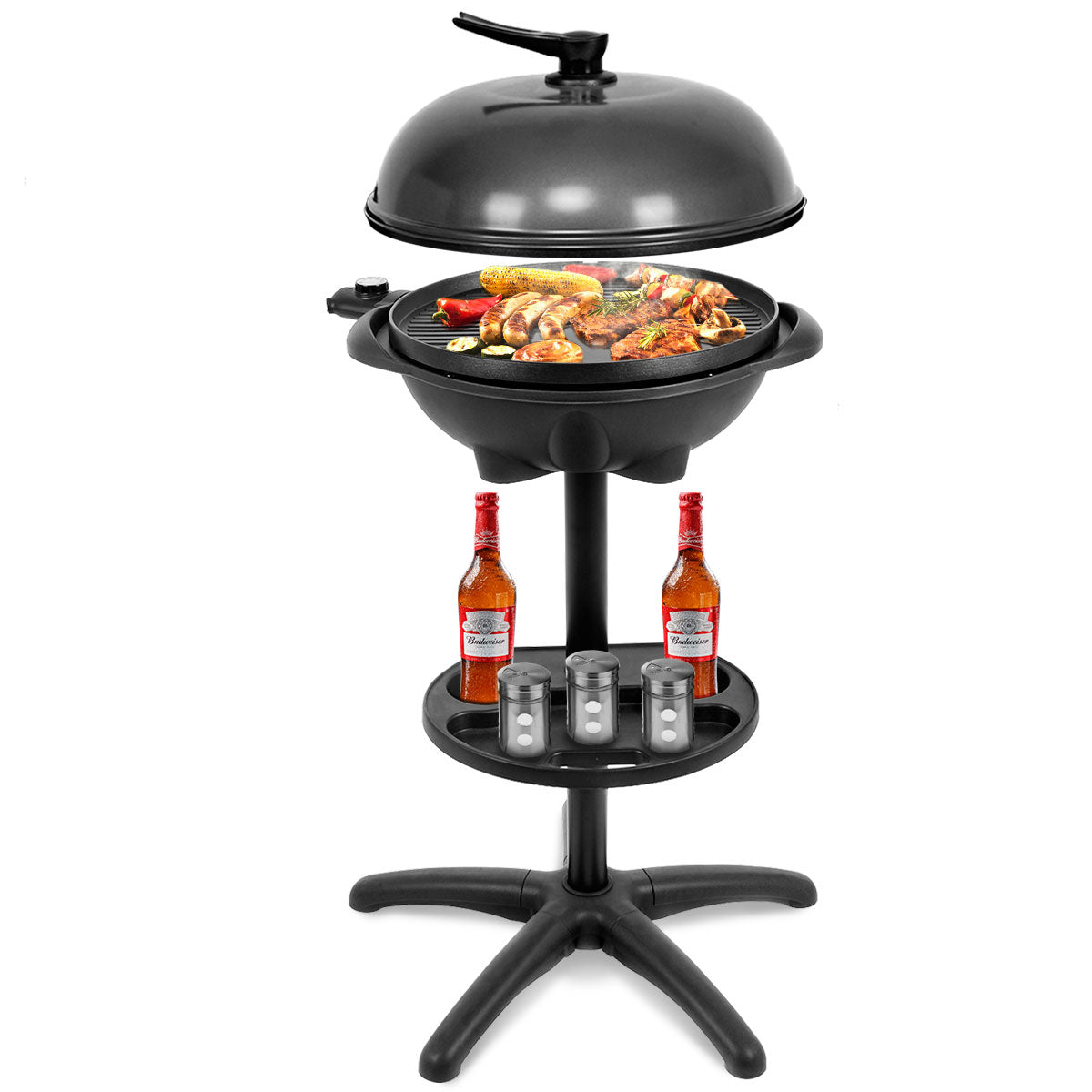 1350 W Outdoor Electric BBQ Grill with Removable Stand Easy to Install, Black Outdoor Grills at Gallery Canada