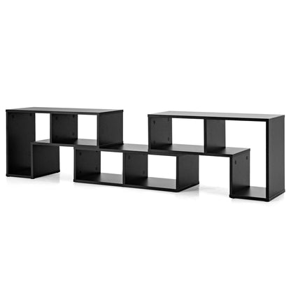 3 Pieces Adjustable TV Stand for TVs up to 65 Inch with Shelves, Black Entertainment Centers & TV Stands at Gallery Canada