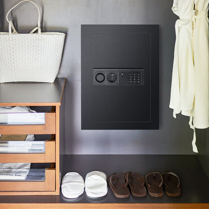 Digital Flat Recessed Wall Safe Security Lock Gun Cash Box, Black Safe Box at Gallery Canada
