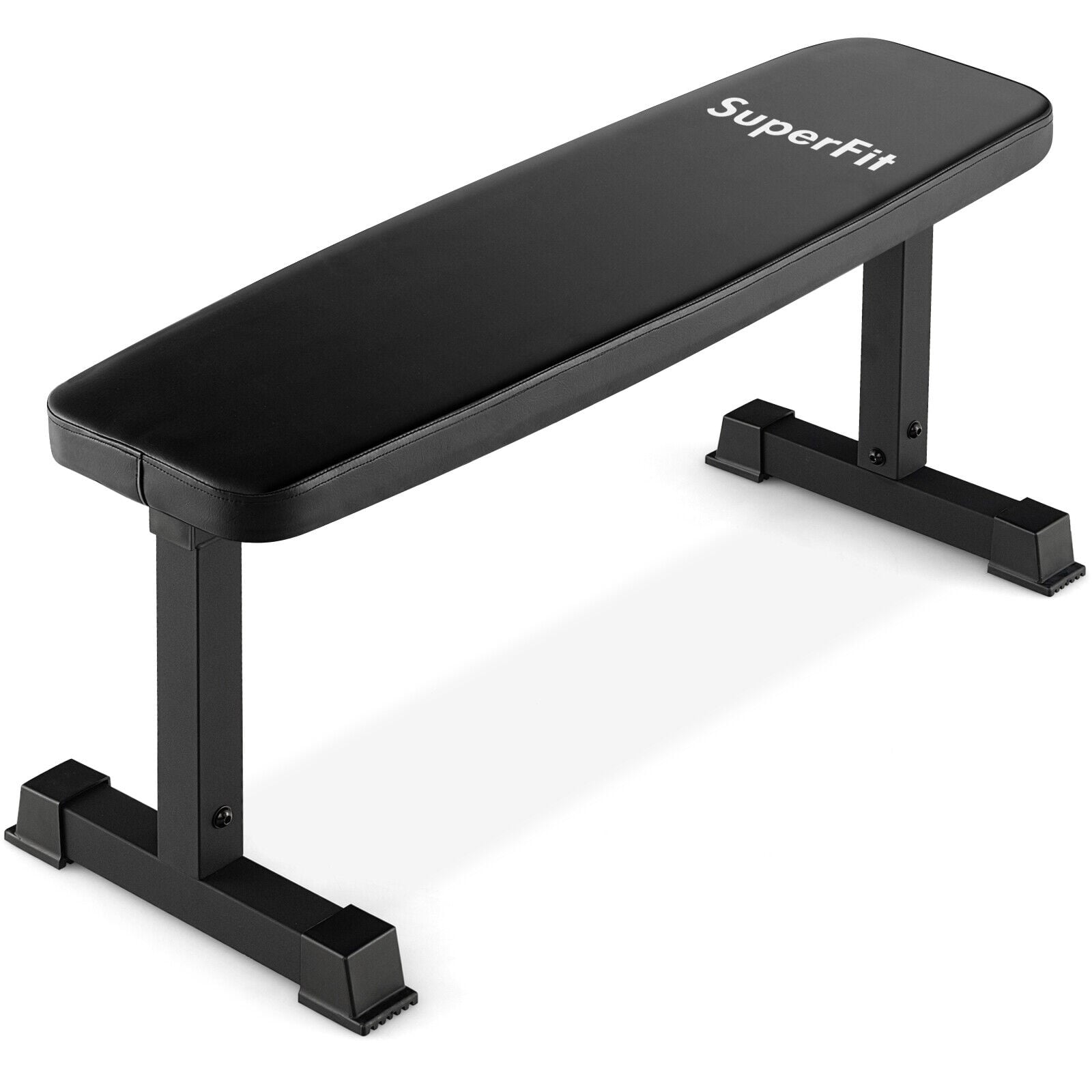 Flat Weight Bench 660 LBS Heavy Duty Strength Training Bench, Black Benches Racks & Bars Black at Gallery Canada