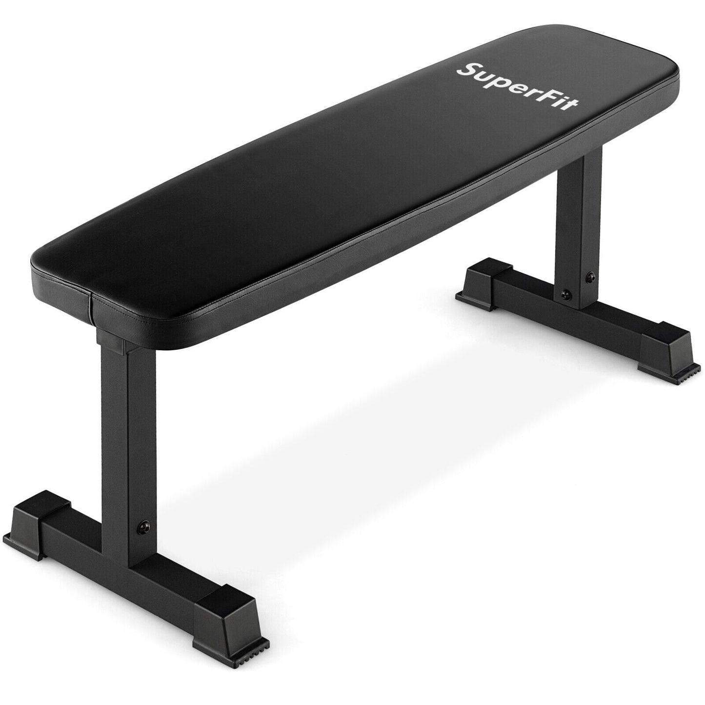Flat Weight Bench 660 LBS Heavy Duty Strength Training Bench, Black Benches Racks & Bars Black at Gallery Canada