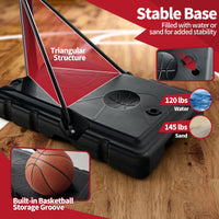Thumbnail for Adjustable Portable Basketball Hoop Stand with Shatterproof Backboard Wheels - Gallery View 7 of 10