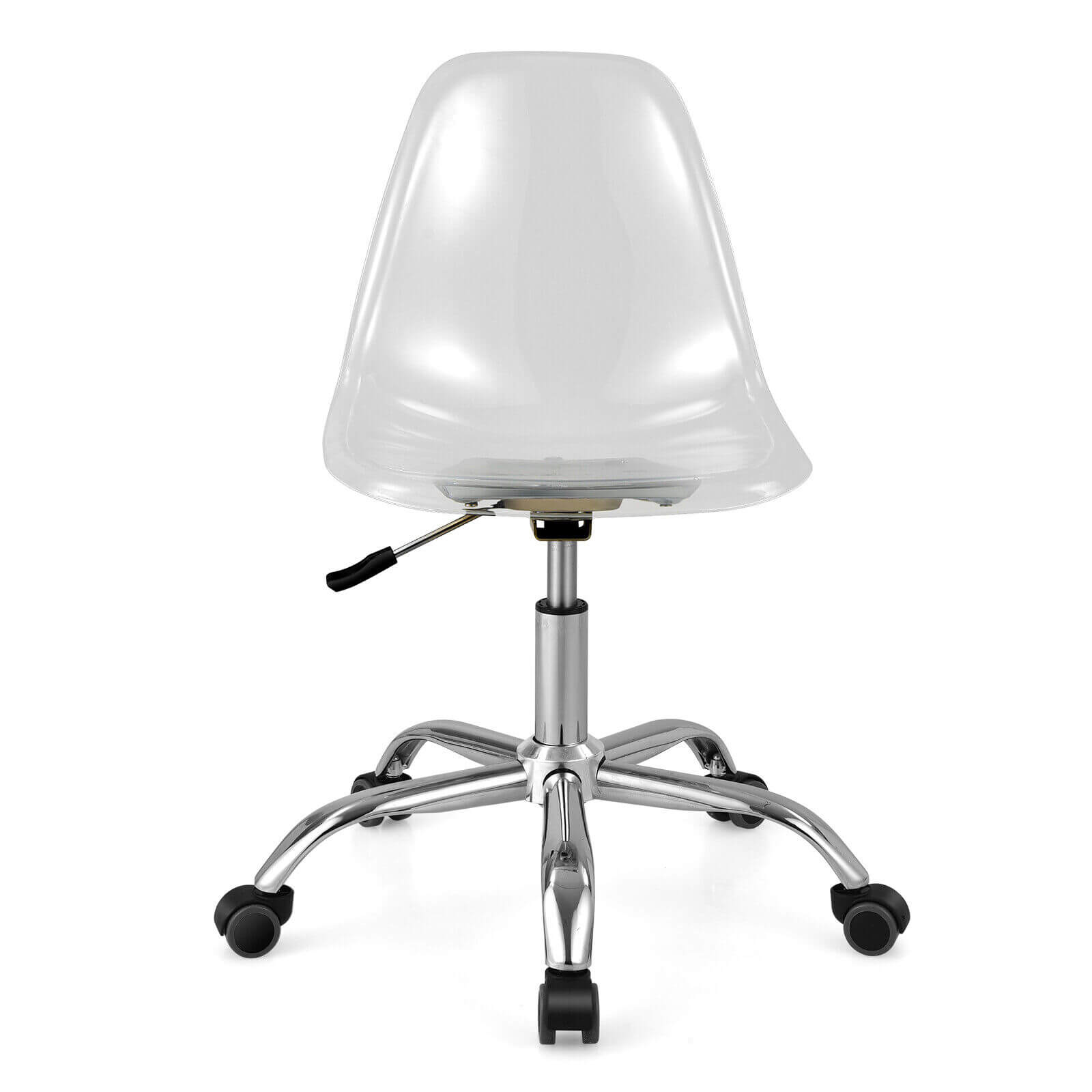 Swivel Armless Adjustable Height Office Chair, Transparent Armless Chairs Transparent at Gallery Canada