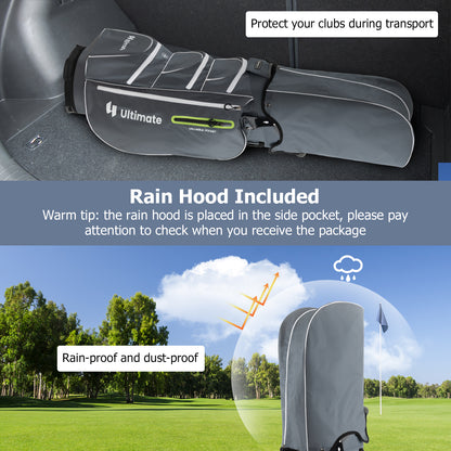 9.5 Inch Lightweight Golf Cart Bag with 15 Way Top Dividers, Green Golf at Gallery Canada