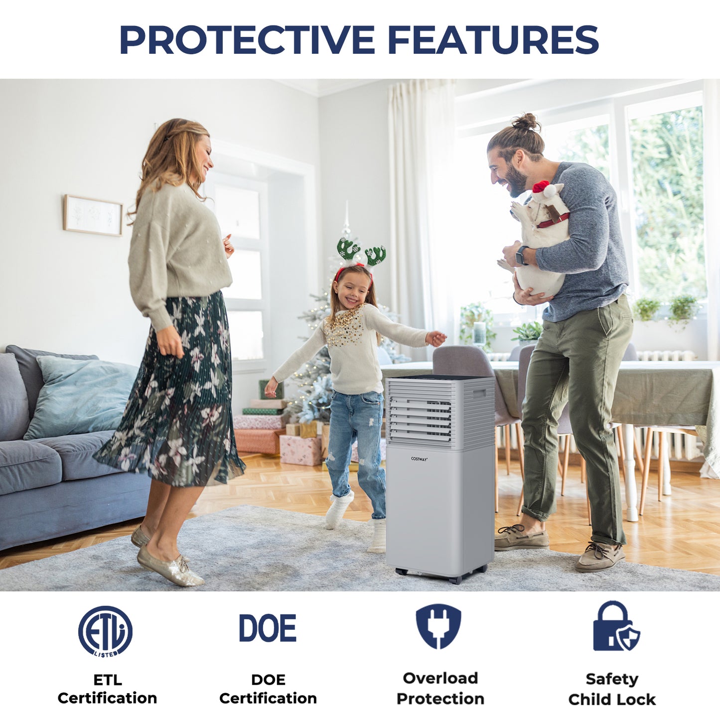 10000 BTU Air Cooler, Dehumidifier, Gray Portable Air Conditioners at Gallery Canada