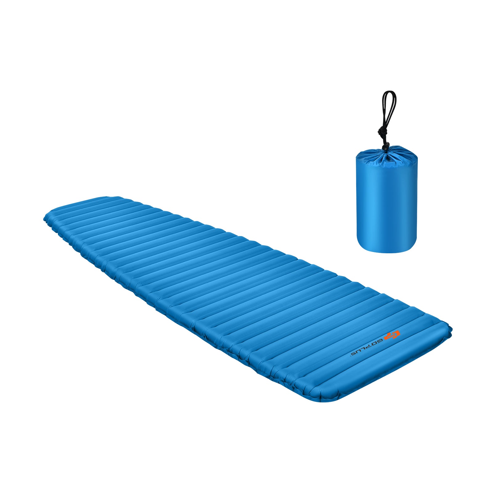 3 Inch Thick Inflatable Waterproof Camping Sleeping Pad, Blue Air Mattresses & Sleeping Bags Blue at Gallery Canada