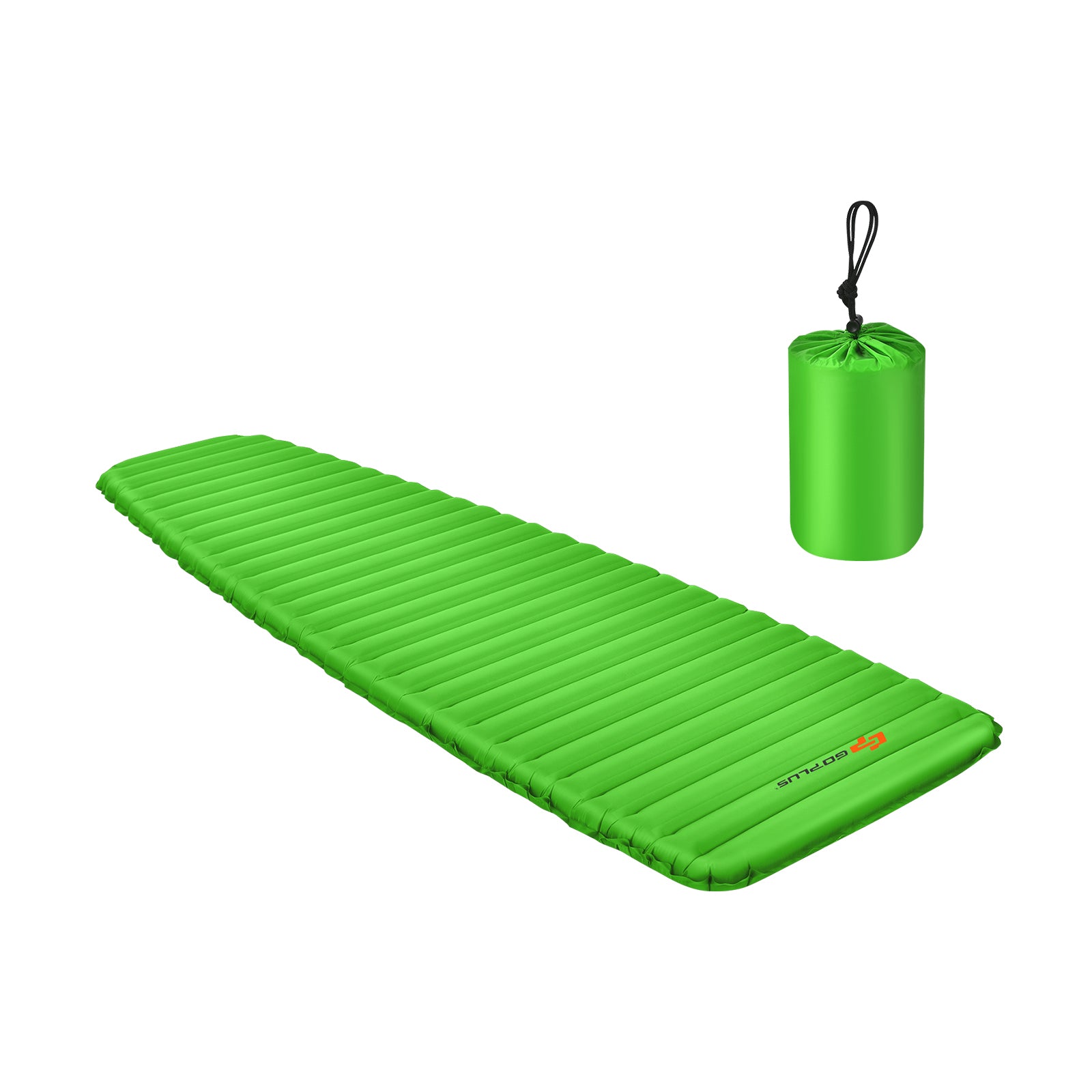 3 Inch Thick Inflatable Waterproof Camping Sleeping Pad, Green Air Mattresses & Sleeping Bags Green at Gallery Canada