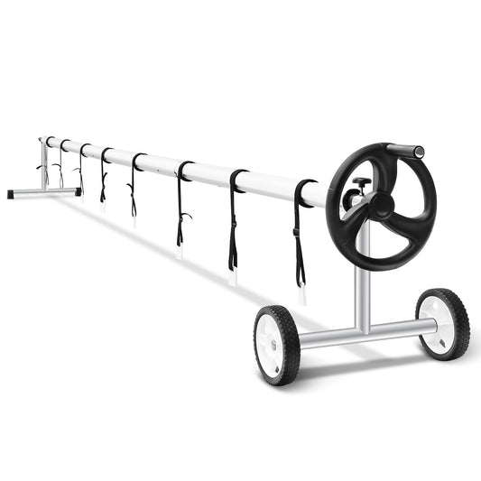 18 Feet Aluminum In-Ground Swimming Pool Cover Reel, Silver Swimming Pools Silver at Gallery Canada