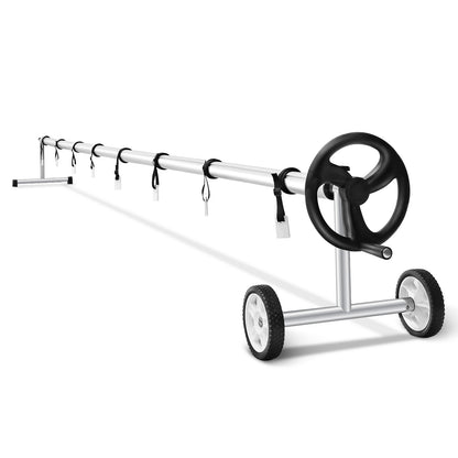 22 Ft Aluminum In-Ground Pool Solar Cover Reel Set, Silver Swimming Pools Silver at Gallery Canada