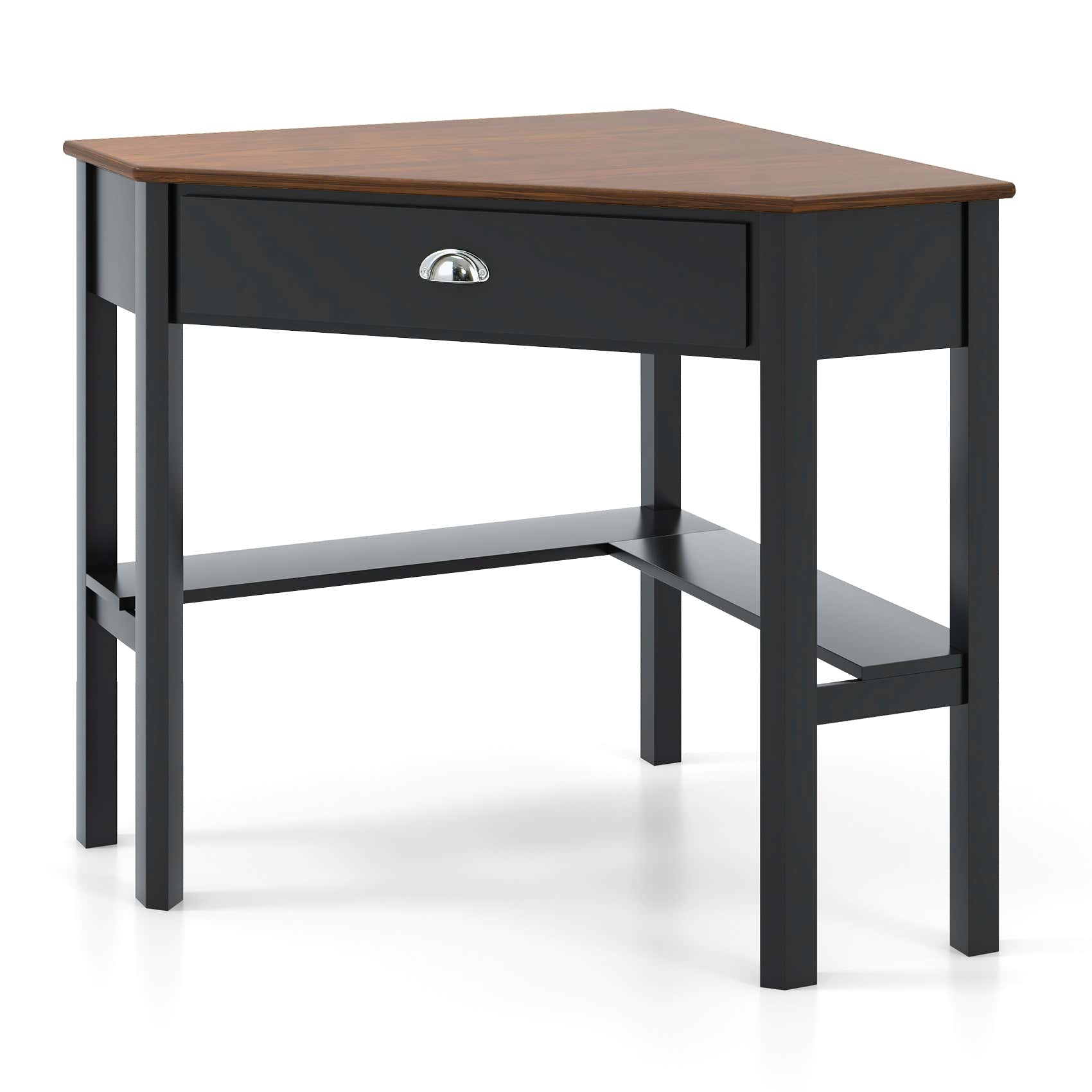 Corner Wooden Laptop Desk, Brown Corner Desks at Gallery Canada